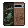 kwmobile Hülle kompatibel mit Google Pixel 8 Pro Handy Cover TPU Handyhülle Kompass Vintage