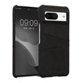 kwmobile Hülle kompatibel mit Google Pixel 8 - Handyhülle Handy Case - Stoff mit Kartenfach Dunkelgrau Dunkelgrau  