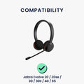 2x Ohrpolster für Jabra Evolve 20 / 20se / 30 / 30II / 40 / 65