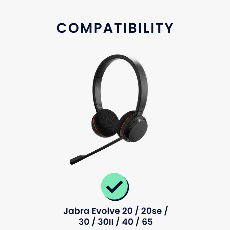 2x Ohrpolster für Jabra Evolve 20 / 20se / 30 / 30II / 40 / 65