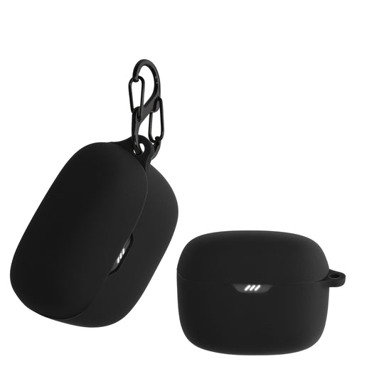 kwmobile Hülle kompatibel mit JBL Tune Buds Hülle - Kopfhörer Case - TPU Silikon Cover - Schutzhülle in Schwarz Schwarz  