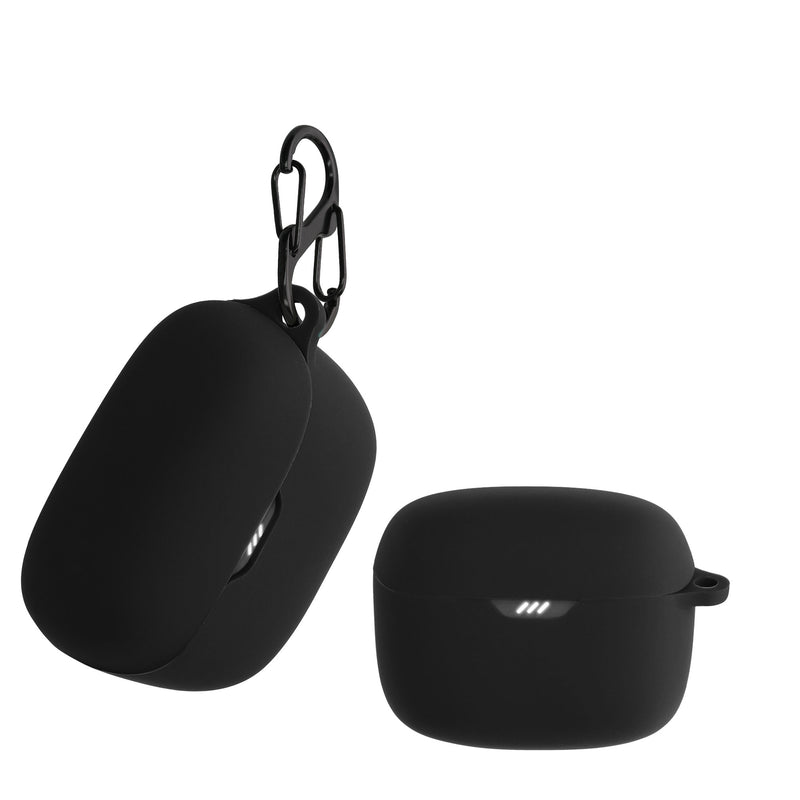 kwmobile Hülle kompatibel mit JBL Tune Buds Hülle - Kopfhörer Case - TPU Silikon Cover - Schutzhülle in Schwarz Schwarz  