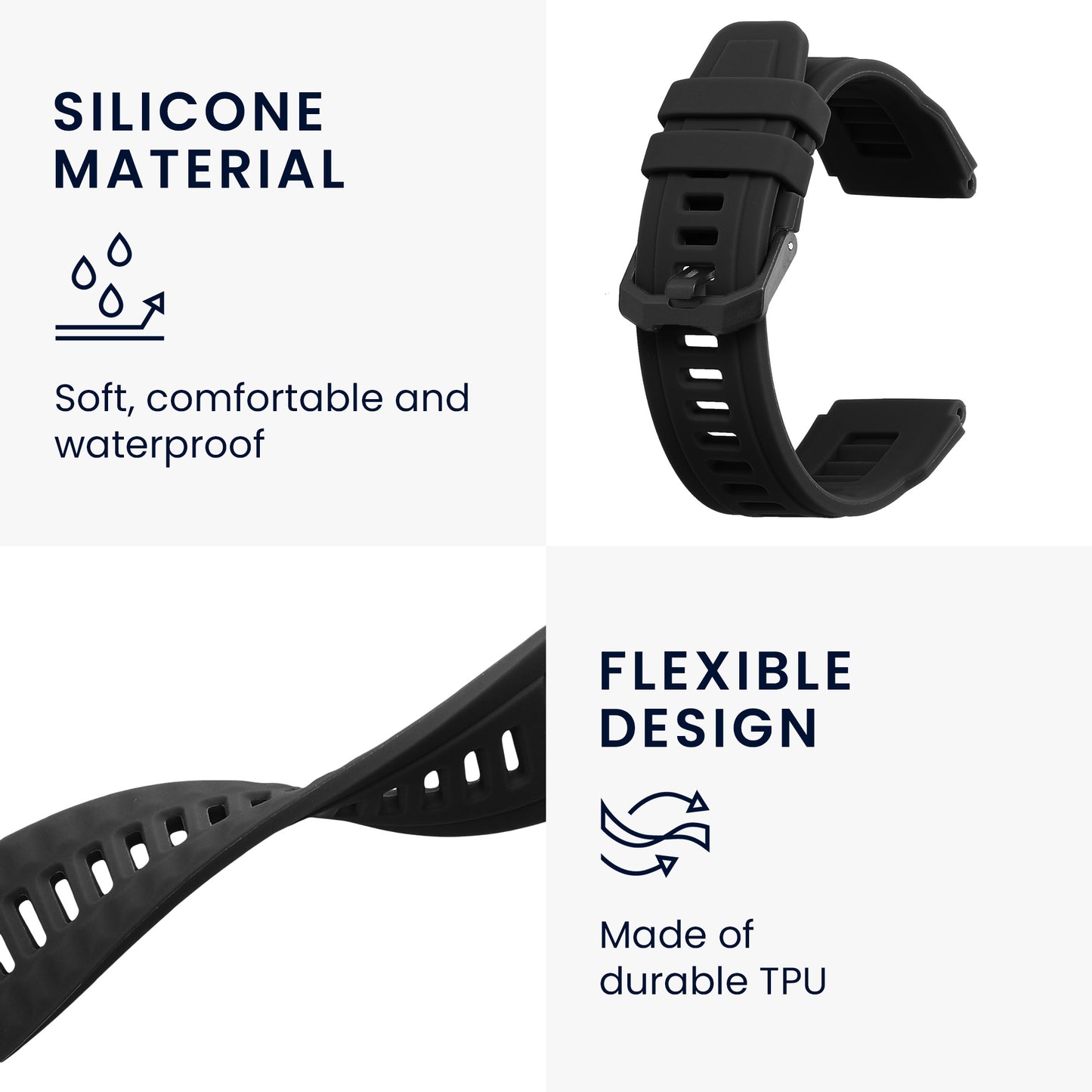 kwmobile Uhrenarmband für Garmin T-Rex Ultra Armband Fitnesstracker Band Set Ersatzarmband Smartwatch
