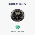 kwmobile Uhrenarmband für Garmin T-Rex Ultra Armband Fitnesstracker Band Set Ersatzarmband Smartwatch
