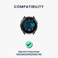 kwmobile Silikon Uhrenarmband für Garmin Forerunner 965 / 955 / 945 / 745 Armband Ersatzarmband für Fitnesstracker Wechselarmband Smartwatch