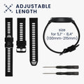 kwmobile Silikon Uhrenarmband für Garmin Forerunner 965 / 955 / 945 / 745 Armband Ersatzarmband für Fitnesstracker Wechselarmband Smartwatch