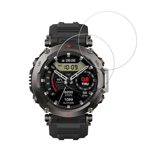kwmobile 2x Echtglas Displayschutzfolie kompatibel mit Garmin T-Rex Ultra Schutzglas - Displayschutz für Smartwatch aus Glas - Schutz Glas für Fitness Tracker Transparent  