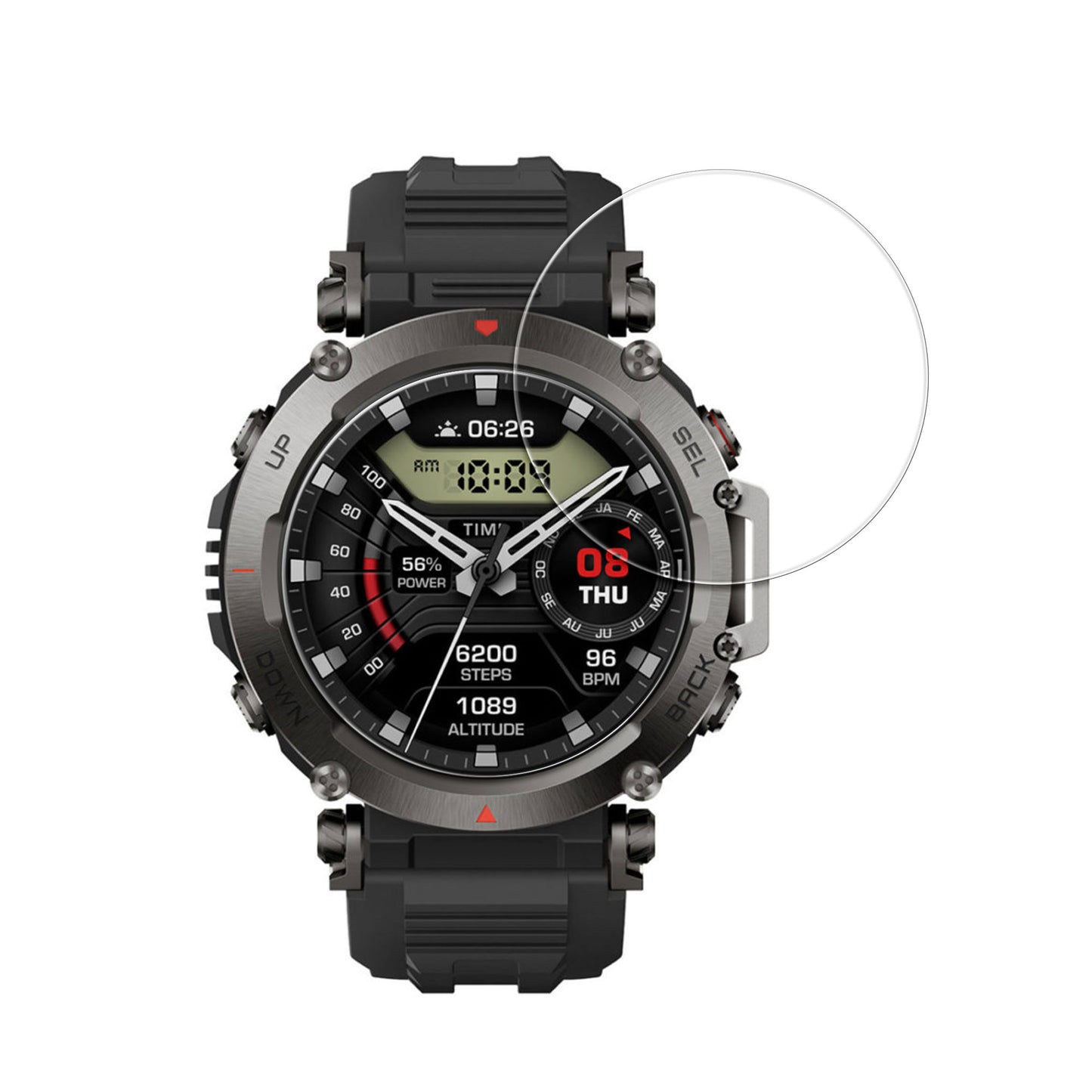 Echtglas Schutz für Garmin T-Rex Ultra