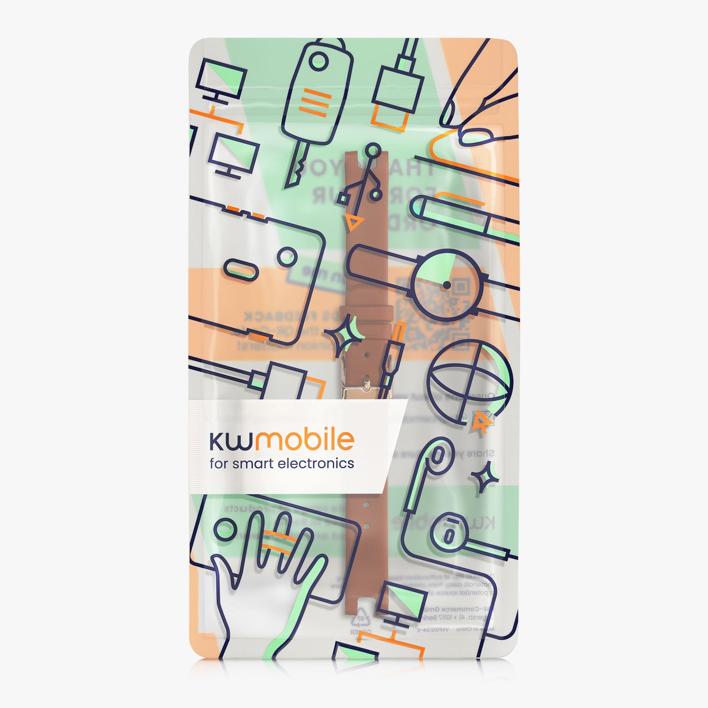 kwmobile Echtleder Uhrenarmband für Garmin Lily Sport Armband Ersatzarmband für Fitnesstracker Wechselarmband Smartwatch
