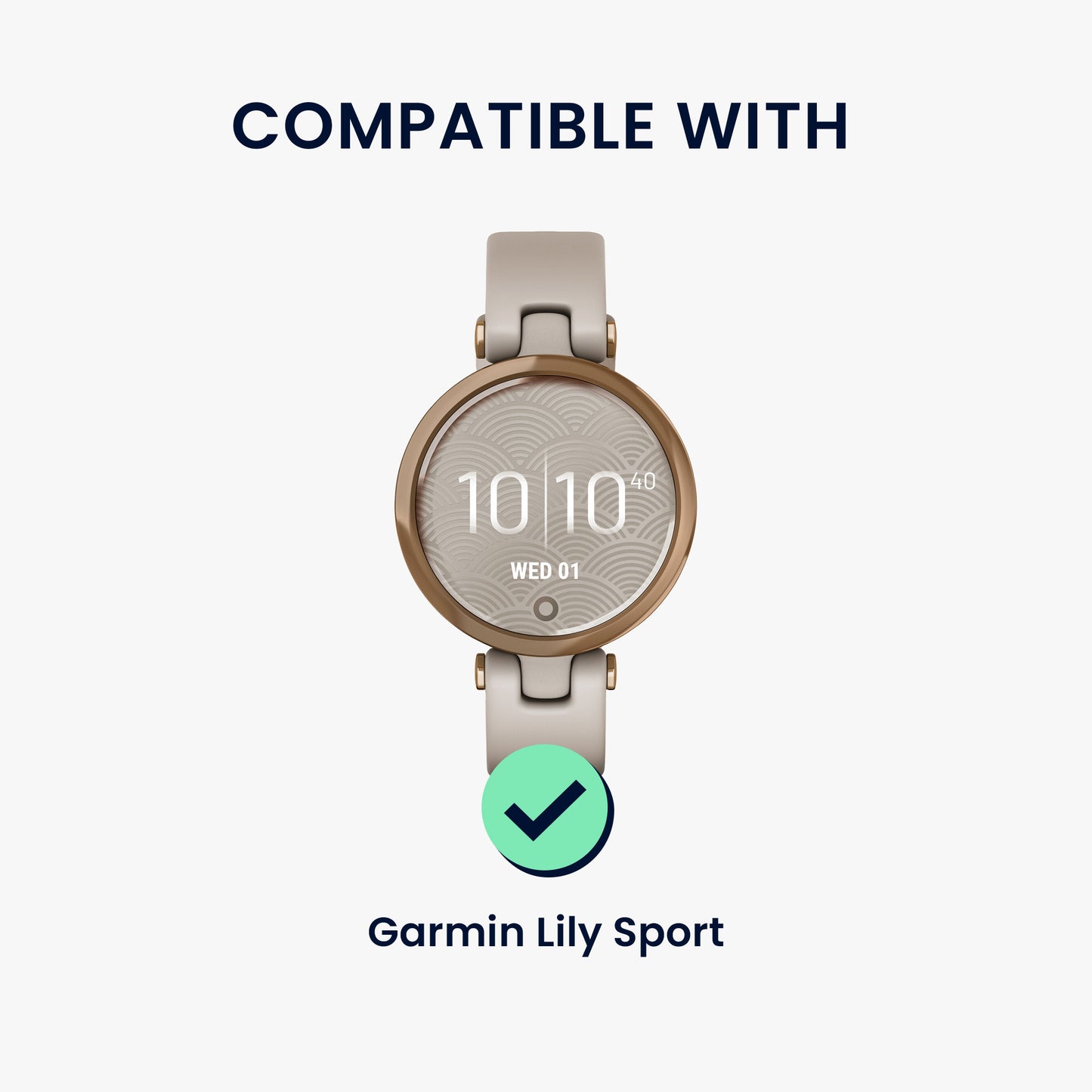 kwmobile Echtleder Uhrenarmband für Garmin Lily Sport Armband Ersatzarmband für Fitnesstracker Wechselarmband Smartwatch