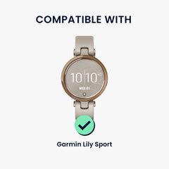 kwmobile Echtleder Uhrenarmband für Garmin Lily Sport Armband Ersatzarmband für Fitnesstracker Wechselarmband