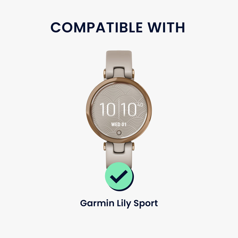 kwmobile Echtleder Uhrenarmband für Garmin Lily Sport Armband Ersatzarmband für Fitnesstracker Wechselarmband Smartwatch