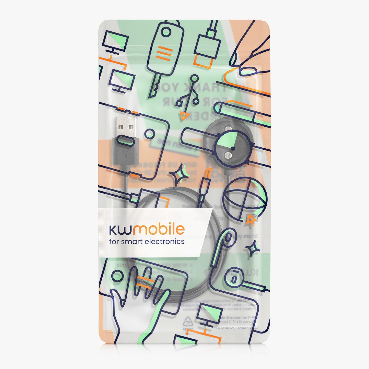 kwmobile USB Kabel Charger kompatibel mit Suunto Vertical / Race S / Ocean Ladekabel Smart Watch Ersatzkabel Fitnesstracker Aufladekabel