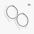 kwmobile Glas Hülle für Huawei Watch 4 Schutzhülle Fullbody Fitnesstracker Case Set