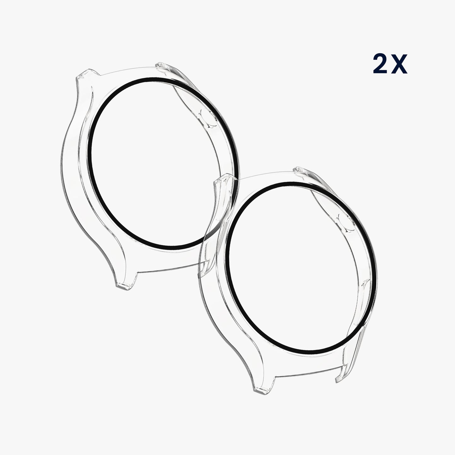 kwmobile Glas Hülle für Huawei Watch 4 Schutzhülle Fullbody Fitnesstracker Case Set