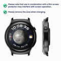 kwmobile Glas Hülle für Huawei Watch 4 Schutzhülle Fullbody Fitnesstracker Case Set