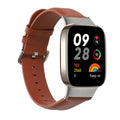 kwmobile Armband kompatibel mit Xiaomi Redmi Mi Watch Lite 3 / Redmi Watch 3 - Echtleder Fitnesstracker Sportarmband Band Braun  