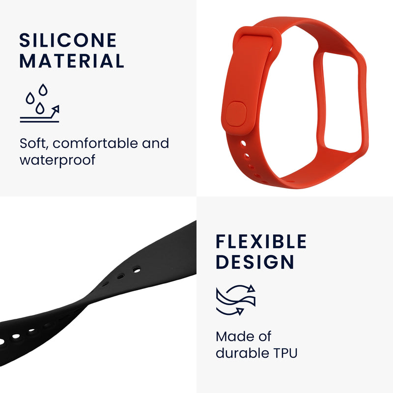 kwmobile Uhrenarmband für Xiaomi Redmi Smart Band 2 Armband Fitnesstracker Band Set Ersatzarmband Smartwatch