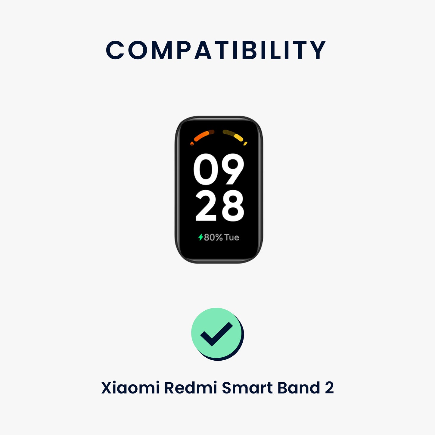 kwmobile Uhrenarmband für Xiaomi Redmi Smart Band 2 Armband Fitnesstracker Band Set Ersatzarmband Smartwatch