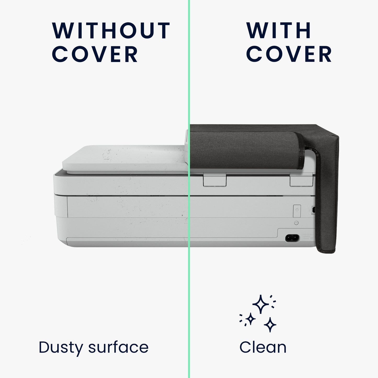 kwmobile Cover kompatibel mit HP Envy 6420e / Envy 6455e - Tasche Hülle Drucker - Staubschutzhülle Schutzhaube Schutzhülle