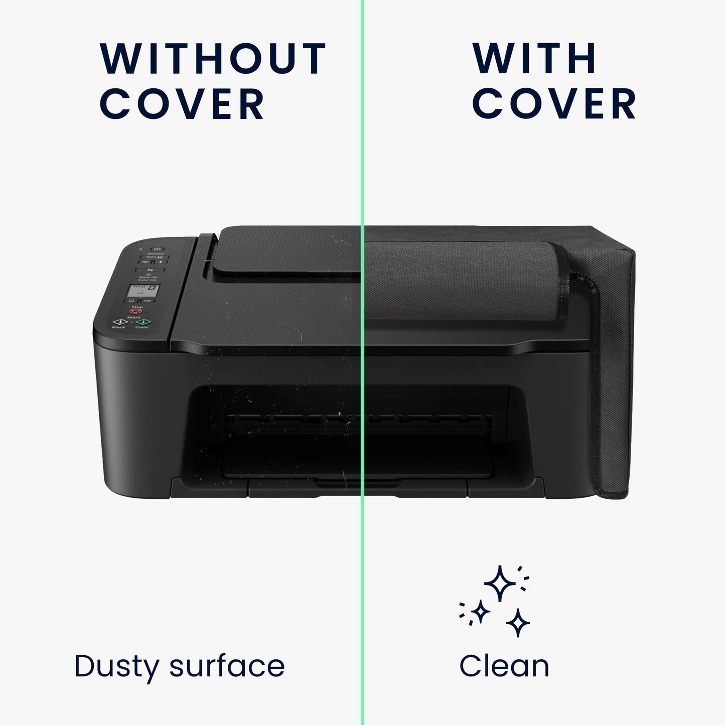 kwmobile Cover kompatibel mit Canon Pixma TS 3450 / Pixma TS 3451 - Tasche Hülle Drucker - Staubschutzhülle Schutzhaube Schutzhülle