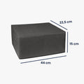 kwmobile Cover kompatibel mit Canon Pixma TS 3450 / Pixma TS 3451 - Tasche Hülle Drucker - Staubschutzhülle Schutzhaube Schutzhülle