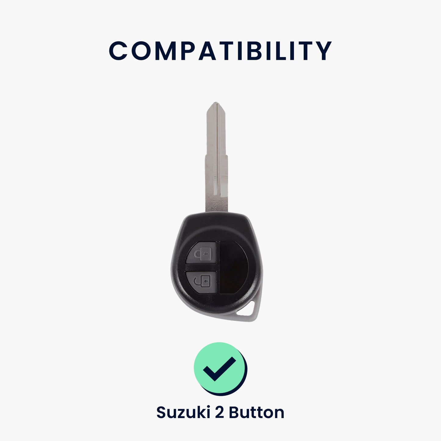 kwmobile Autoschlüssel Hülle kompatibel mit Suzuki 2-Tasten Autoschlüssel