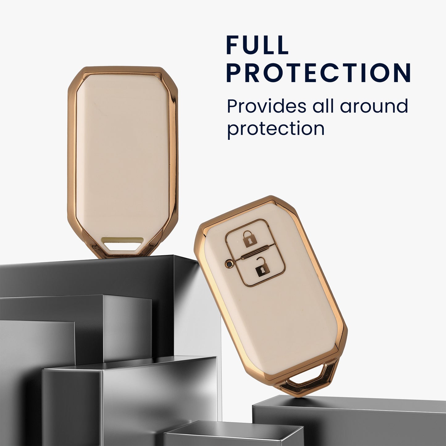 kwmobile Autoschlüssel Hülle kompatibel mit Suzuki 2-Tasten Autoschlüssel Keyless Go - Schlüsselhülle Silikon Cover