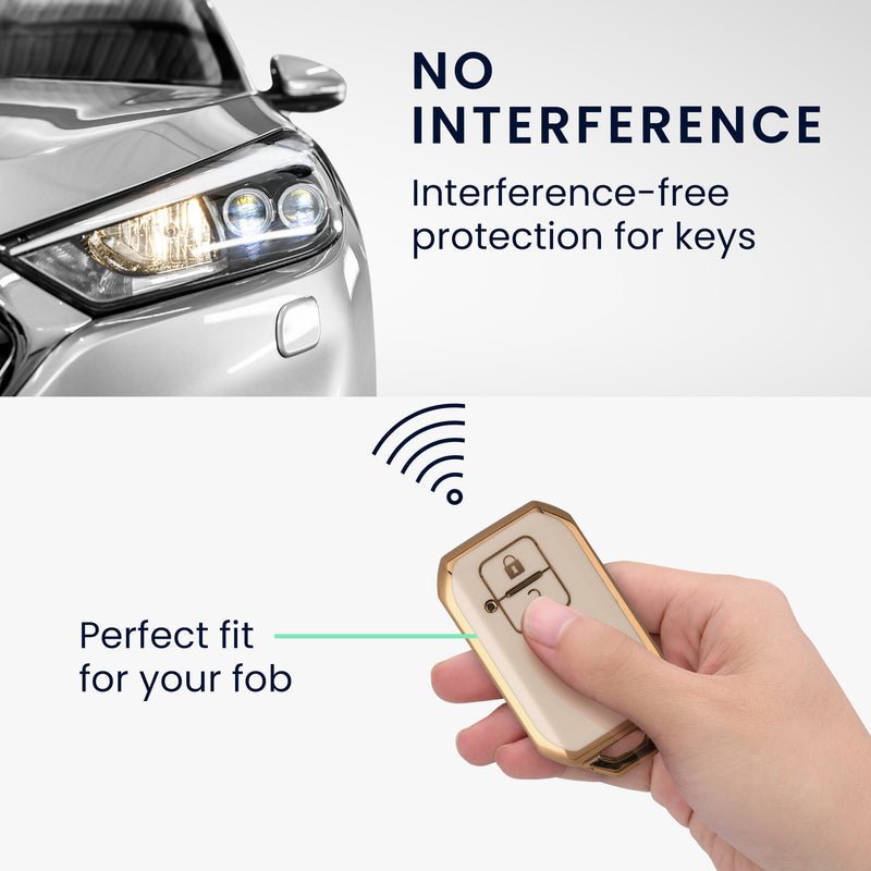 kwmobile Autoschlüssel Hülle kompatibel mit Suzuki 2-Tasten Autoschlüssel Keyless Go - Schlüsselhülle Silikon Cover