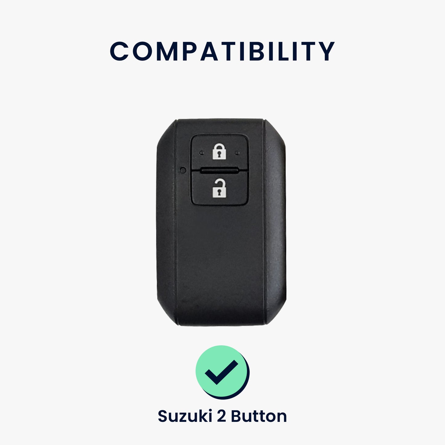 kwmobile Autoschlüssel Hülle kompatibel mit Suzuki 2-Tasten Autoschlüssel Keyless Go - Schlüsselhülle Silikon Cover