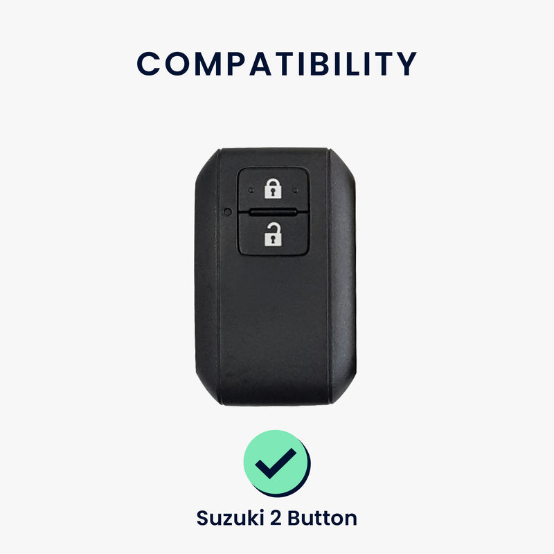 kwmobile Autoschlüssel Hülle kompatibel mit Suzuki 2-Tasten Autoschlüssel Keyless Go - Schlüsselhülle Silikon Cover