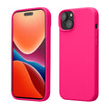 kwmobile Handyhülle für iPhone 15 Hülle, für iPhone 15 Case - Hülle Silikon - kabelloses Laden - Neon Pink Neon Pink  