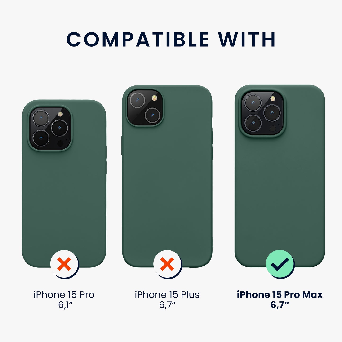 kwmobile Handyhülle für iPhone 15 Pro Max Case kabelloses Laden