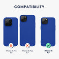 kwmobile Hülle kompatibel mit iPhone 15 Hülle - Weiche und schlanke Silikon Handyhülle - Stoßabsorbierendes Flexibles Case