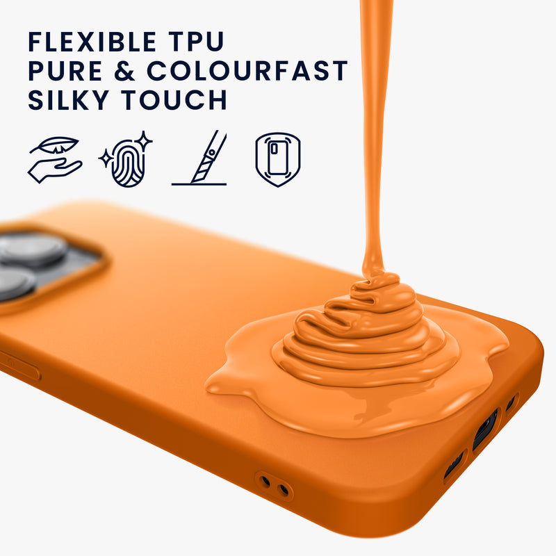 kwmobile Hülle kompatibel mit iPhone 15 Pro Hülle - Weiche und schlanke Silikon Handyhülle - Stoßabsorbierendes Flexibles Case