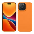 kwmobile Hülle kompatibel mit iPhone 15 Pro Hülle - Weiche und schlanke TPU Silikon Handyhülle - Stoßabsorbierendes Flexibles Case - Fruity Orange Fruity Orange  