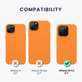 kwmobile Hülle kompatibel mit iPhone 15 Pro Hülle - Weiche und schlanke Silikon Handyhülle - Stoßabsorbierendes Flexibles Case