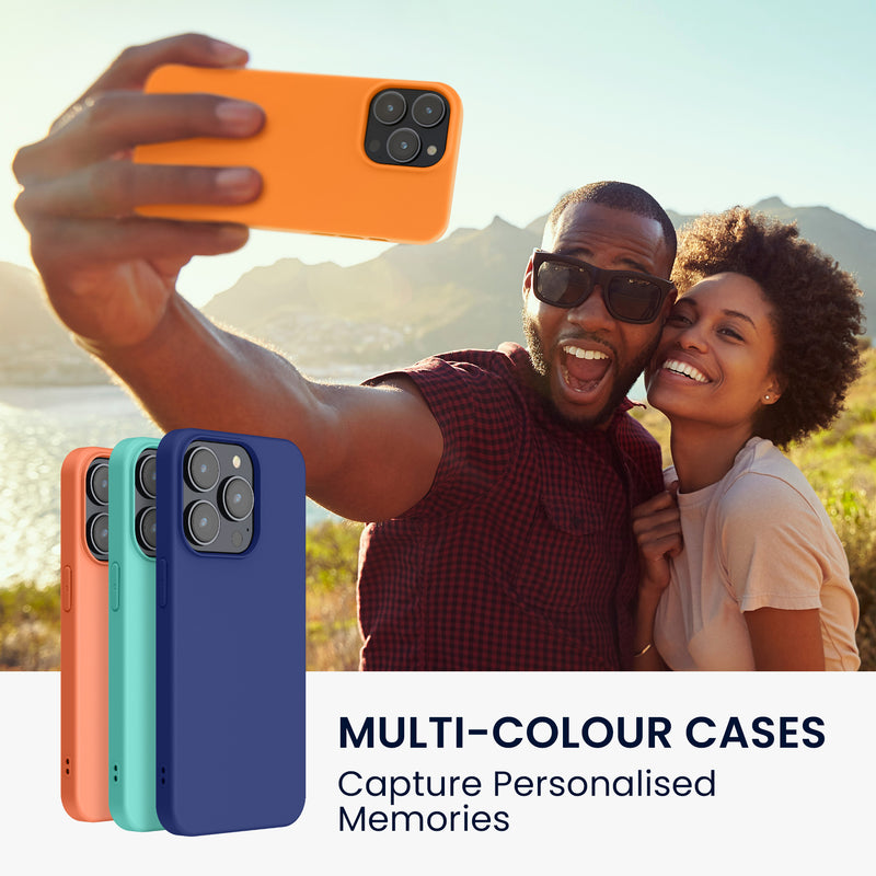 kwmobile Hülle kompatibel mit iPhone 15 Pro Hülle - Weiche und schlanke Silikon Handyhülle - Stoßabsorbierendes Flexibles Case