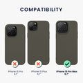 TPU Hülle für iPhone 15 Pro Max in Olivgrün matt