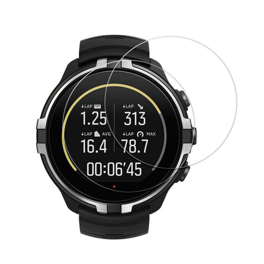kwmobile 2x Echtglas Displayschutzfolie kompatibel mit Suunto 9 / 9 Baro / Spartan Sport Wrist HR Schutzglas - Displayschutz für Smartwatch aus Glas - Schutz Glas für Fitness Tracker Transparent  