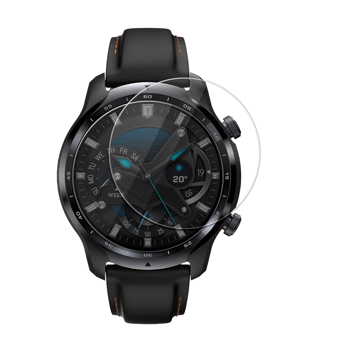 Echtglas Schutz für Ticwatch Pro 3 Lite