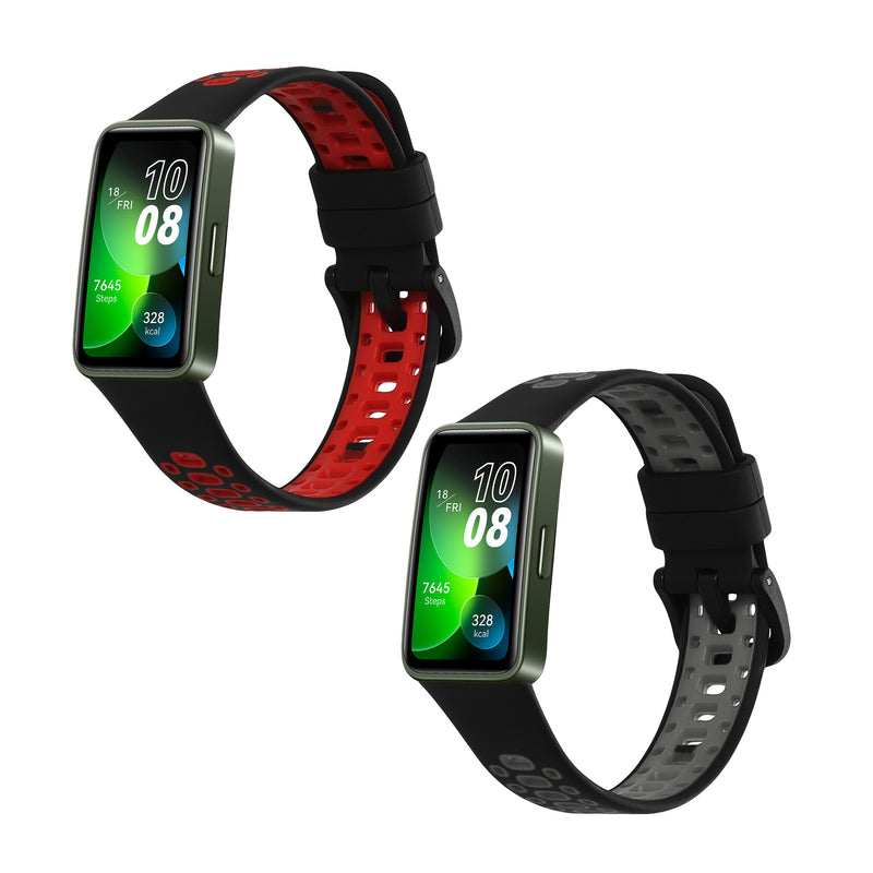 kwmobile Uhrenarmband für Huawei Band 10 / 9 / 8 Armband Fitnesstracker Band Set Ersatzarmband Smartwatch