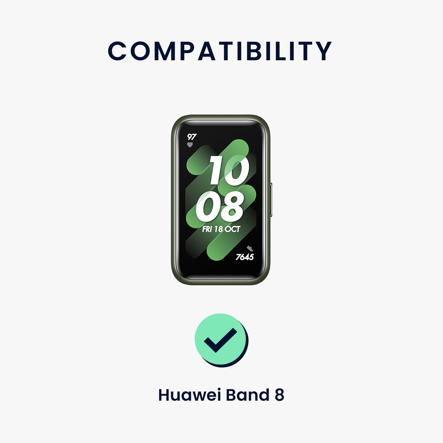 kwmobile Uhrenarmband für Huawei Band 10 / 9 / 8 Armband Fitnesstracker Band Set Ersatzarmband Smartwatch