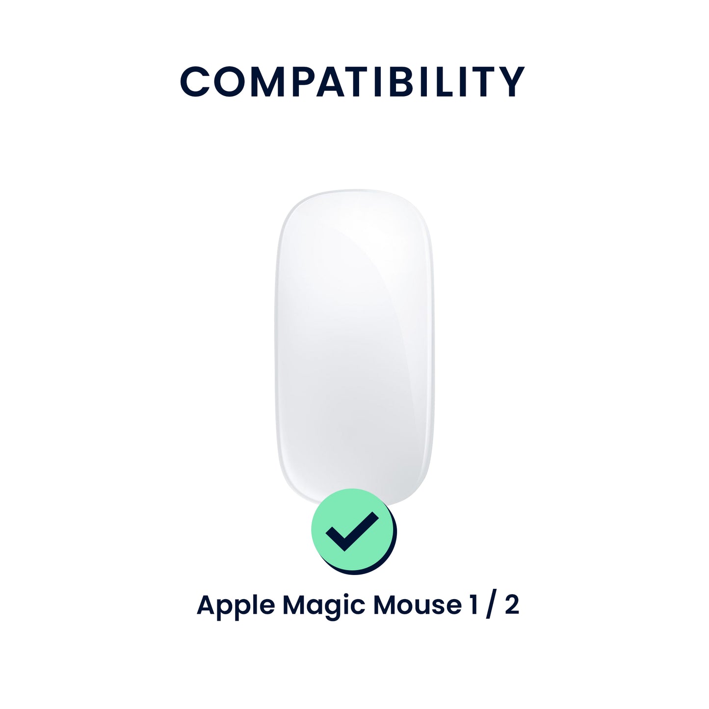 kwmobile Schutzhülle kompatibel mit Apple Magic Mouse 1 / 2 Hülle - PC Maus Cover aus softem Silikon