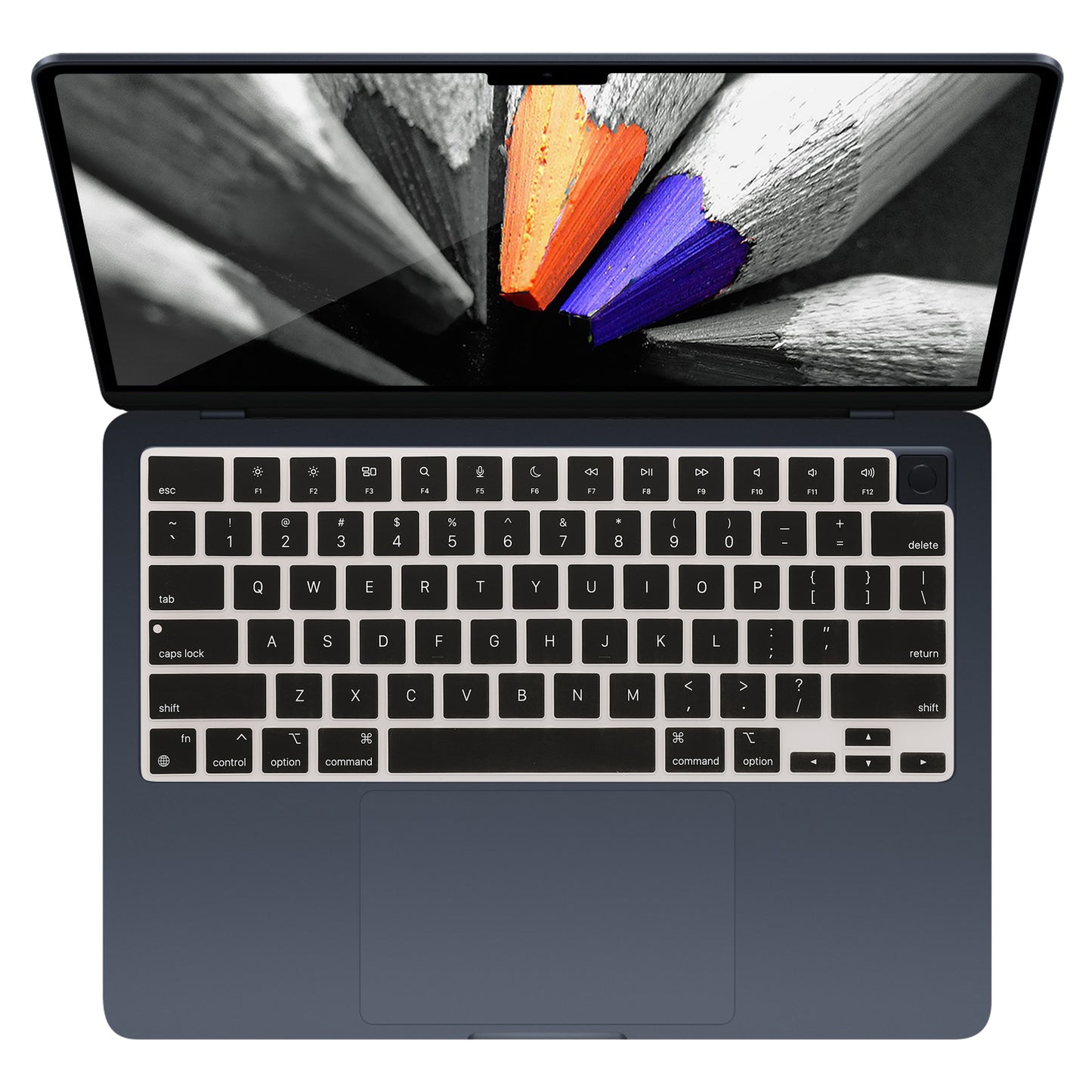 kwmobile Tastaturschutz für Apple Macbook Air 15 2023 M2 (A2941) QWERTY US Keyboard Cover Abdeckung