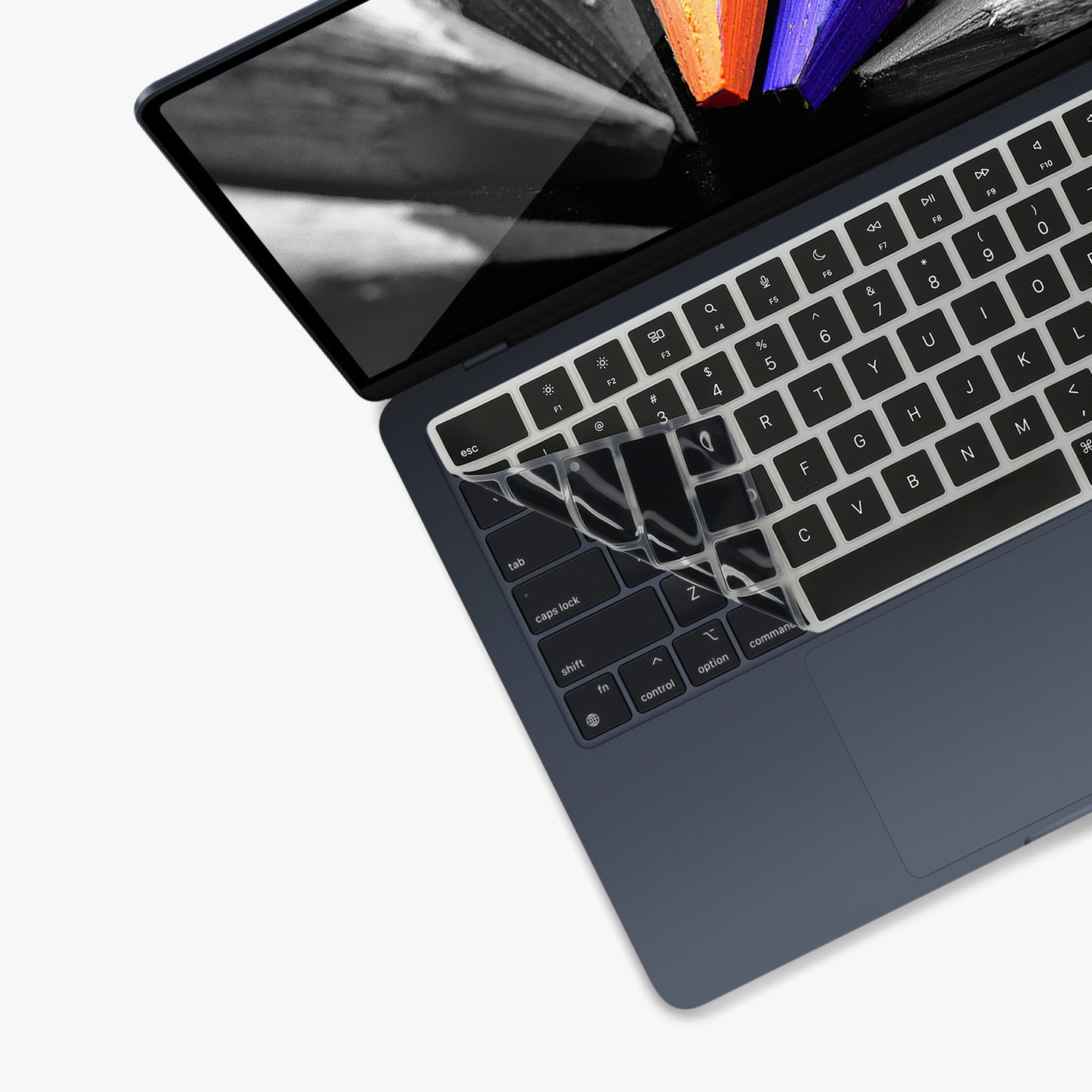 kwmobile Tastaturschutz für Apple Macbook Air 15 2023 M2 (A2941) QWERTY US Keyboard Cover Abdeckung