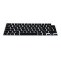 kwmobile Silikon Tastaturschutz für Apple Macbook Air 15 2023 M2 (A2941) - QWERTY Russisch Keyboard Cover Abdeckung - Schwarz Schwarz  
