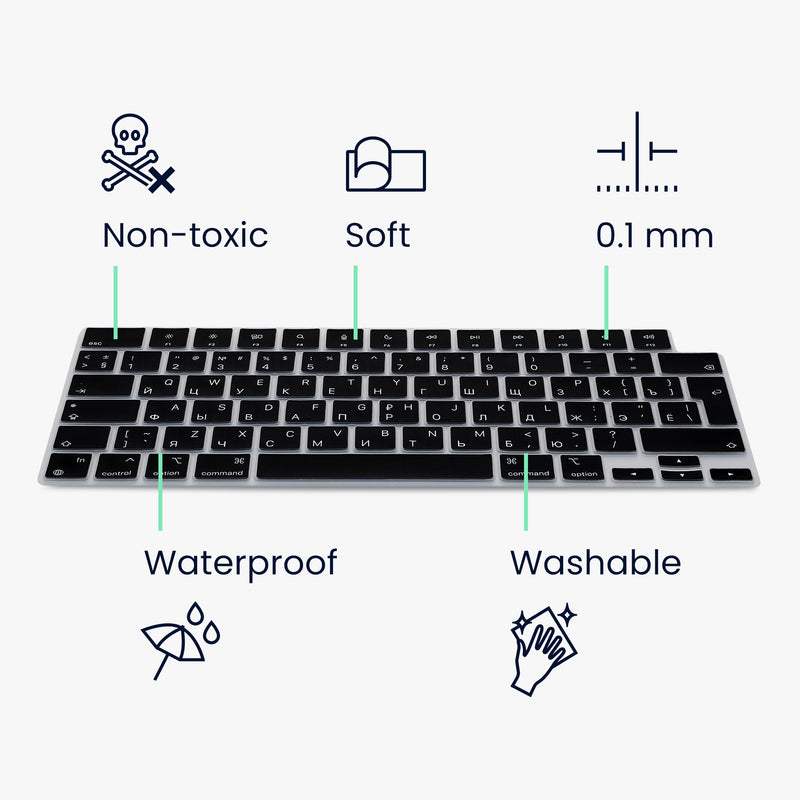 Tastaturschutz für Apple Macbook Air 15 2023 M2 (A2941) Russisch