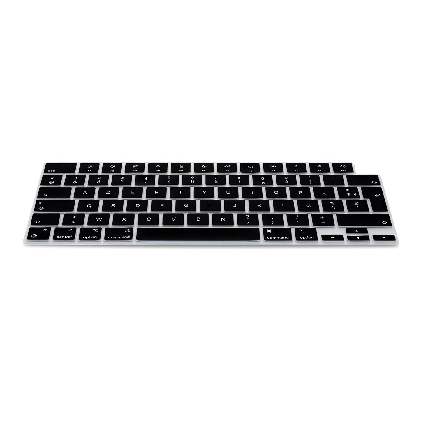kwmobile Silikon Tastaturschutz AZERTY (Frankreich, Belgien) kompatibel mit Apple Macbook Air 15 2023 M2 (A2941) - in Schwarz Schwarz  
