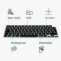 Silikon Tastaturschutz AZERTY (Frankreich, Belgien) kompatibel mit Apple Macbook Air 15 2023 M2 (A2941)